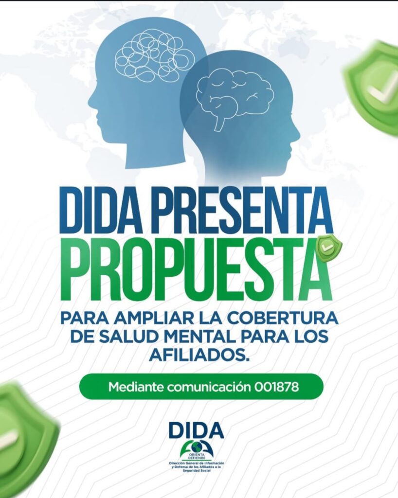 La DIDA, encabezada por el Director General Elías Báez presentó ante el Consejo Nacional de Seguridad Social (CNSS) una propuesta para ampliar la cobertura